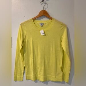 J. Crew Vibrant Yellow Cotton Sweater - New